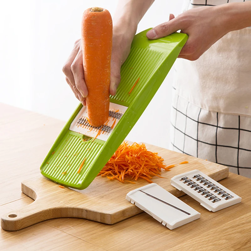 

Manual Kitchen Mandoline Cutter Multifunctional Stainless Steel Vegetable Shredder Fruits Chopper Grater Mandoline Slicer