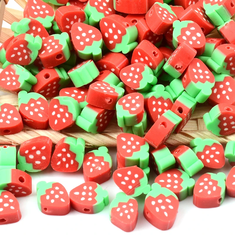 Бусины из полимерной глины в виде Красной ягоды 30 шт./лот | Украшения и аксессуары