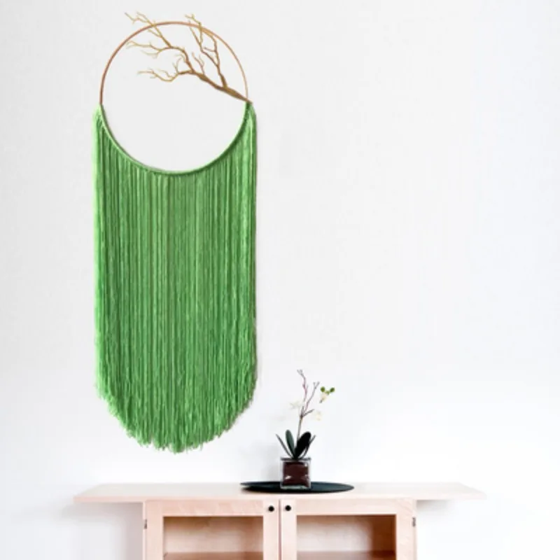 

Macrame Wall Hanging Handmade Creative Gift Dream Catcher Nordic Fringed Wall Tapestry Boho Decor For Livingroom Wedding