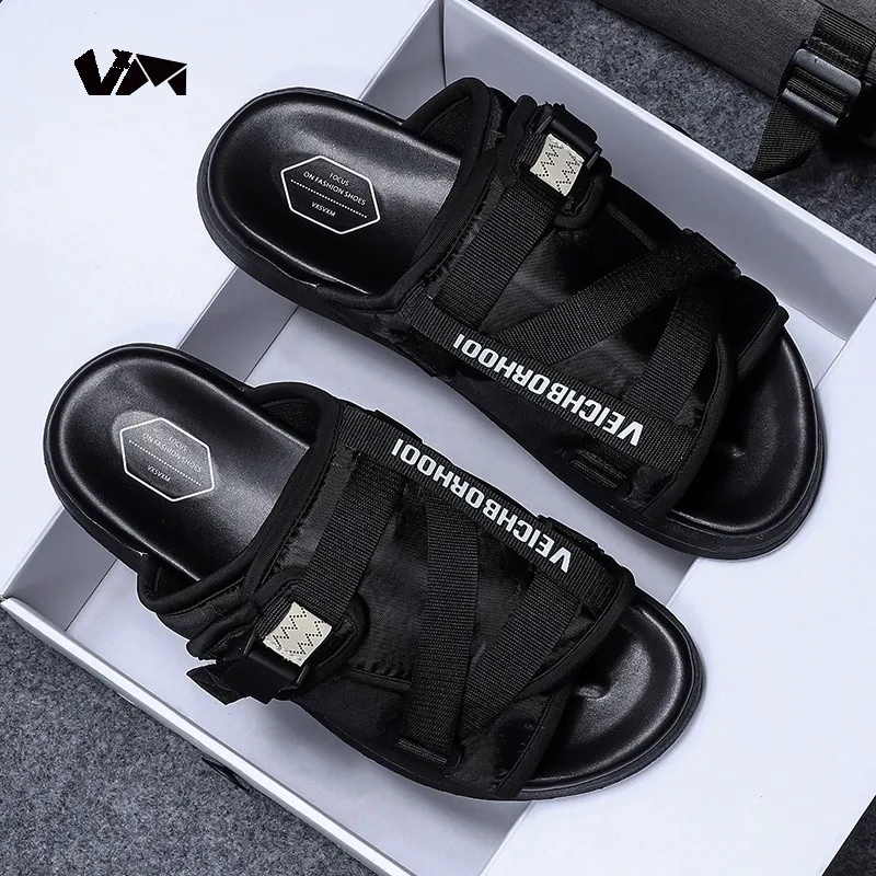 Рождество 2024 летние шлепанцы светоотражающие мужские спортивные для отдыха на