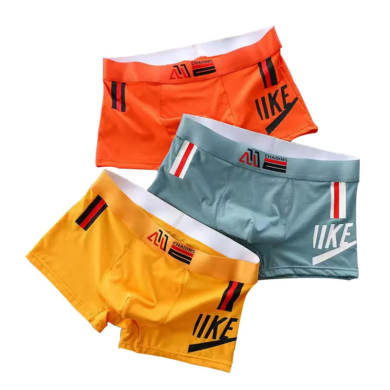 Men's Underwear Panties Fashion Tide Printed Cotton Boxer Shorts Male Breathable Loose Men's Elastic Underwea Boxer M-3XL