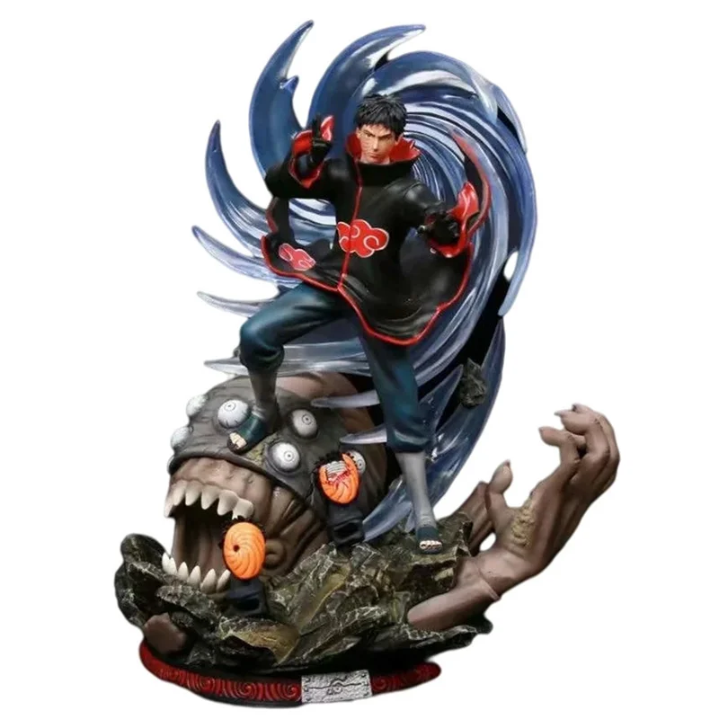 

Naruto Shippuden Figure Anime GK Uchiha Obito Figurine 40CM ABS Statue Akatsuki Model Resonance Kakashi Figma Toy For Kids Doll