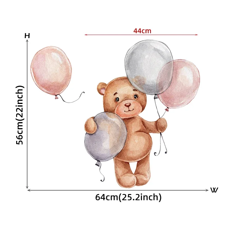 

BRUP наклейки на стену мультмедведь Луна и звезды для детской комнаты