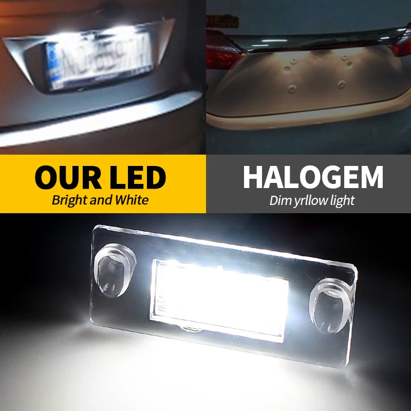 2 шт. светодиодные лампы освещения номерного знака для Audi A4 B5 95-01 S4 Avant 96-03 A3 8L S3