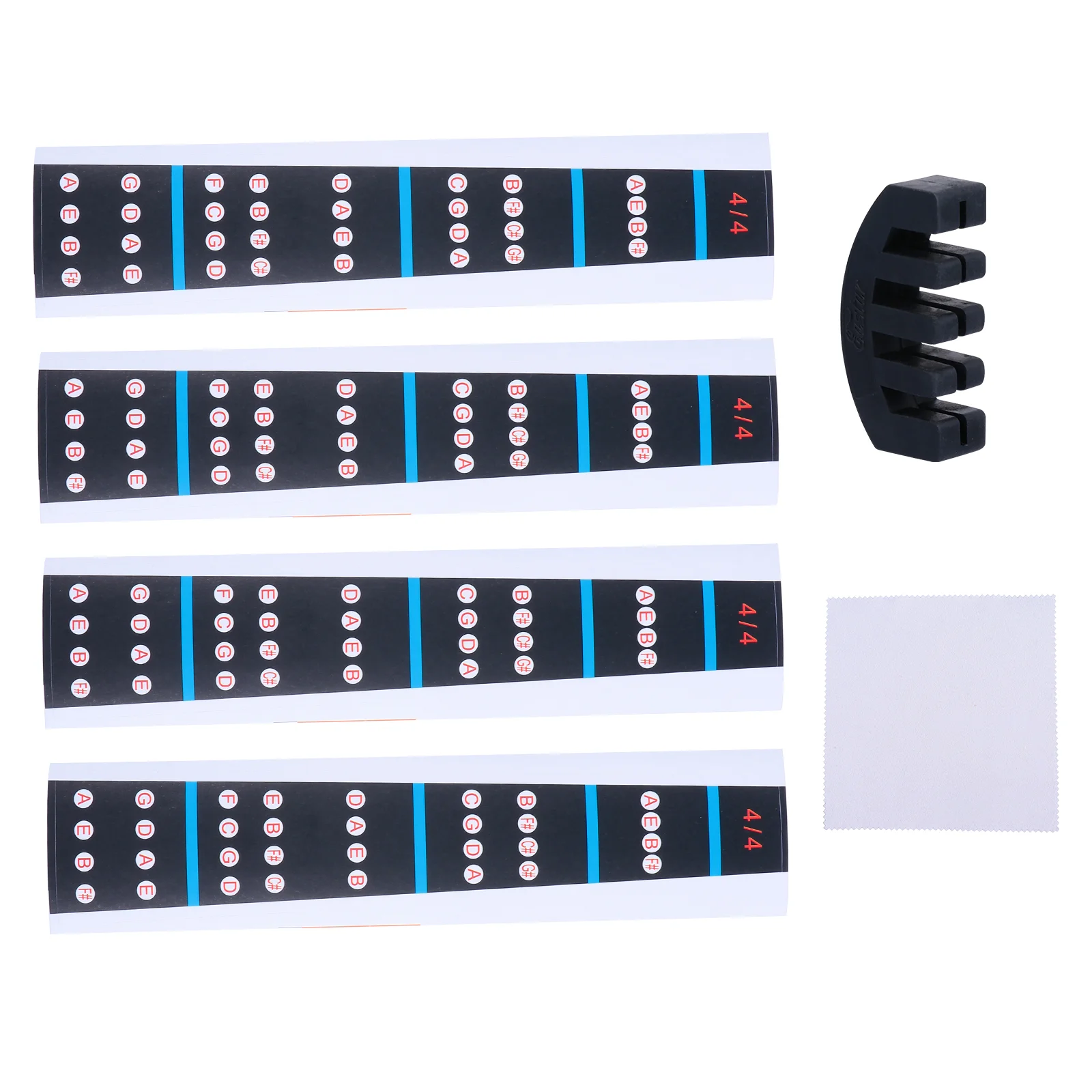 

Scale Stickers Violin Accessory Mute Beginner Label Chart 4/4 Notes Finger Guide Full Size Supply Transparent