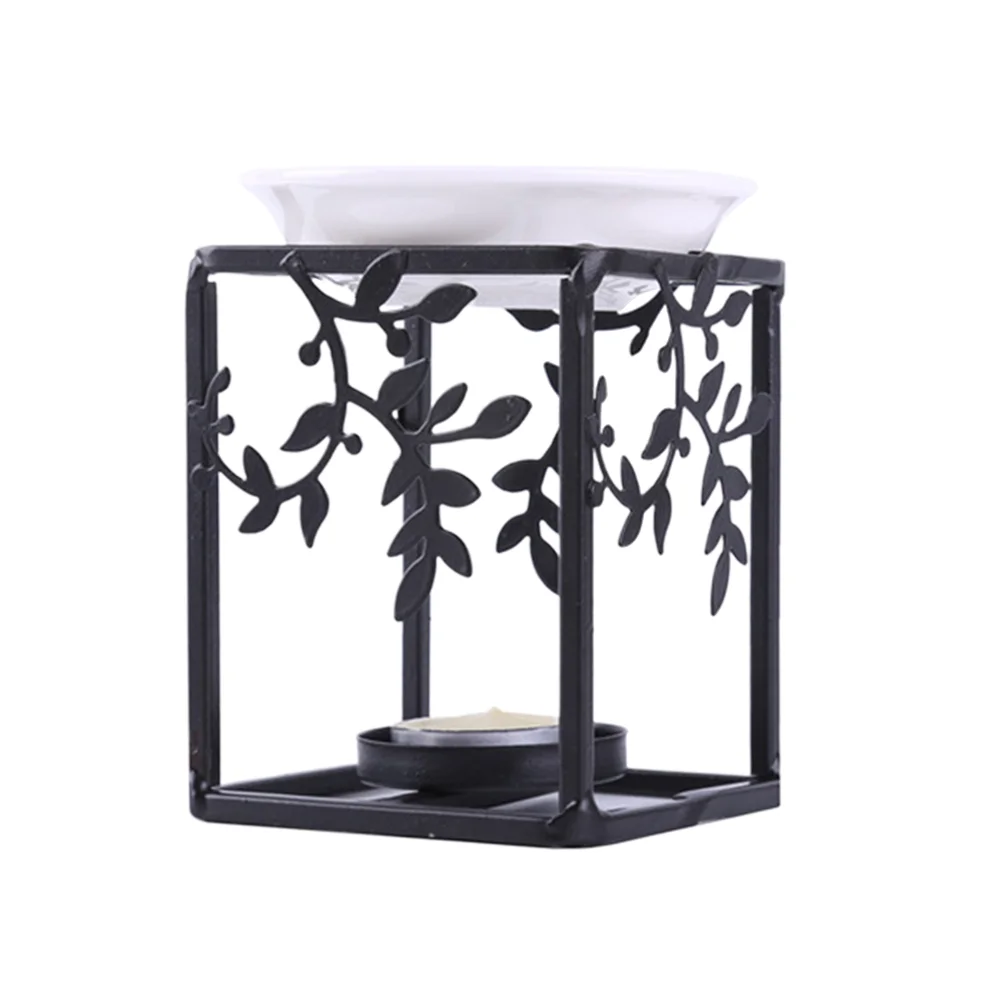 

Tea Holder Aromatherapy Essential Oil Burner Ceramic Plate Holder for Room Balcony Garden