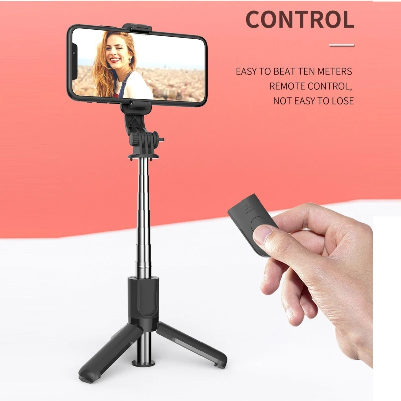 

3 in 1 Wireless Bluetooth Mini Selfie Stick Foldable Tripod Expandable Monopod For Gopro For Android IOS Onplus ROG Phone L11