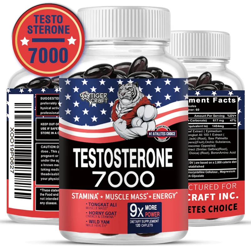 

Men's Vitamin Capsules - with Horny Goat Grass, Tongkat Ali & Saw Palmetto - Made In The USA