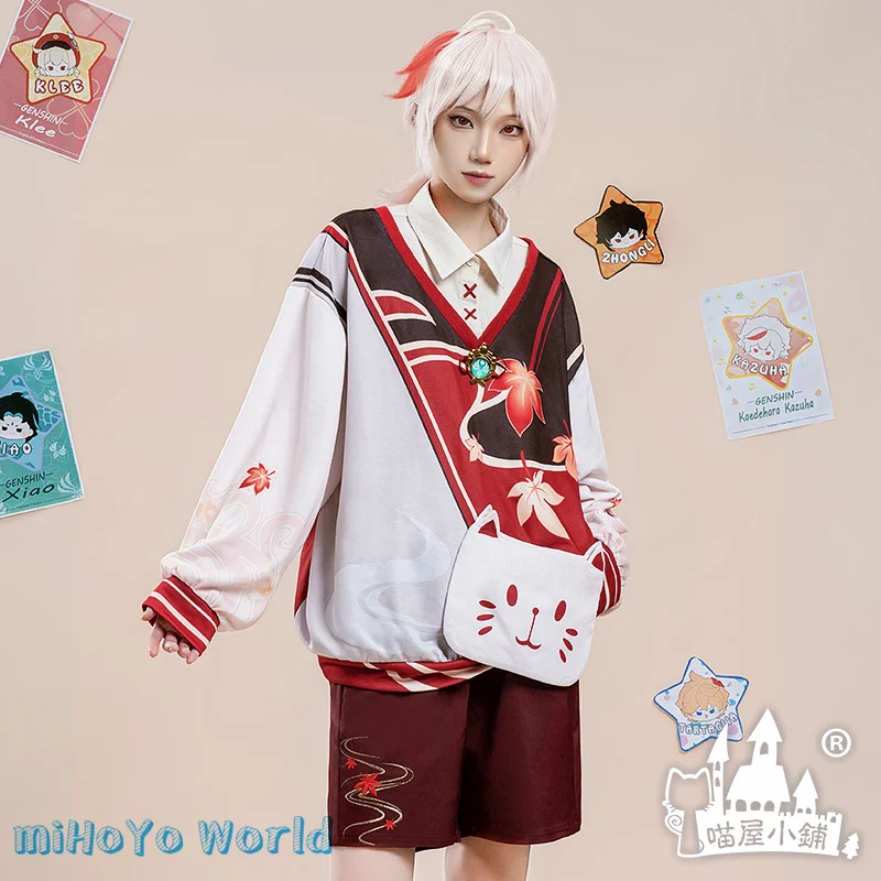 

Игра геншин ударт каэдехара казуха Косплей осенний спортивный повседневный костюм каэдехара казуха двойная Конфета подарки на день рождения