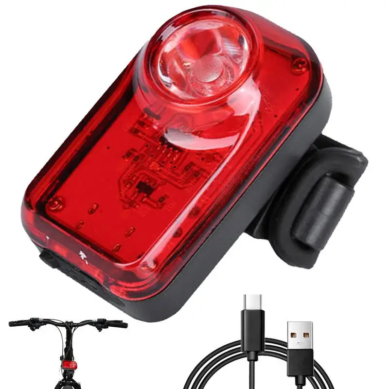 

Bike Rear Light Usb IPX4 Waterproof Led Bike Light Adjustable Angle Rechargeable Bike Light Set For For Night Riding
