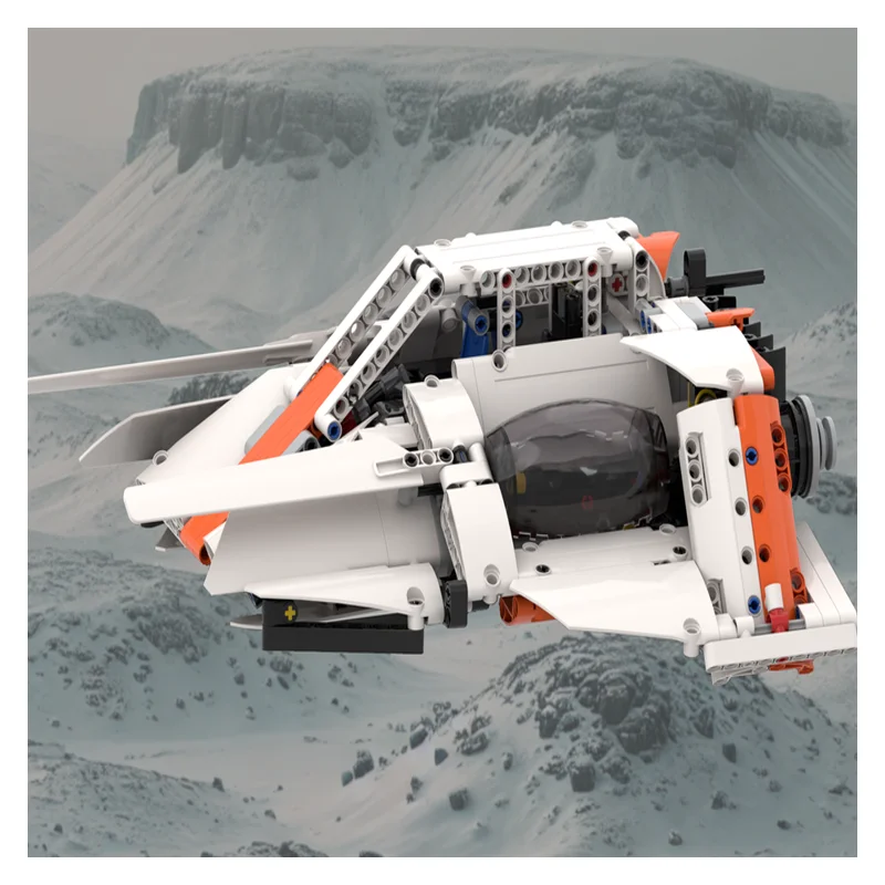 906 шт. модель мозаики космическая война снег летающий автомобиль креативная