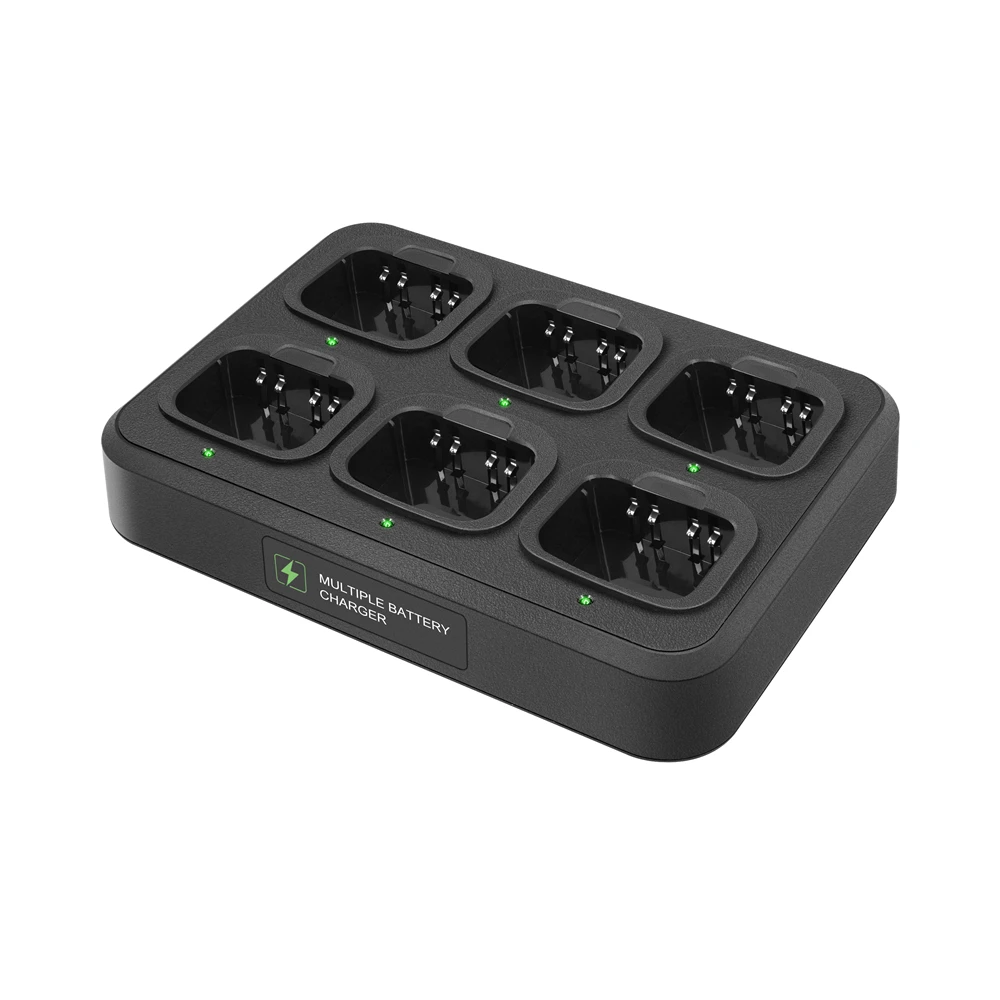 6-Way Multi-Functional Charger Adapter Rapid Charging For PX-777 VEV-3288S VEV-V1000 Walkie Talkie Two Way Radio Practical