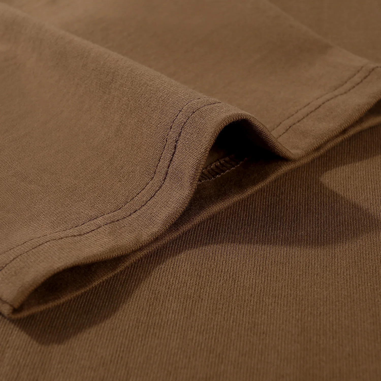 w rozmiarze 340g Męska koszulka 100% grubsza bawełna Wiosna Casual Jersey Duży i wysoki Wysokiej jakości męskie topy haftowane na zamówienie