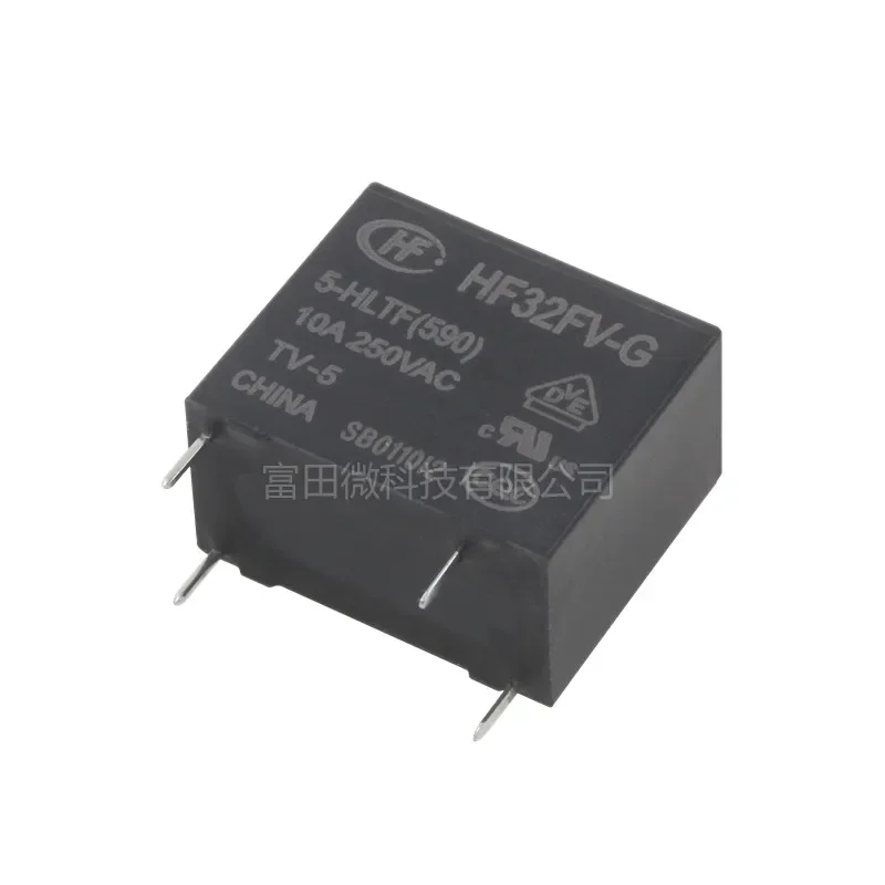 

25 шт. HF32FV-G-5-HSTF HF32FV-G-12-HSTF HF32FV-G-24-HSTF HF32FV-16 -5 12 24 HLTF 4PIN 10A 16A 5V 12V 24V реле питания