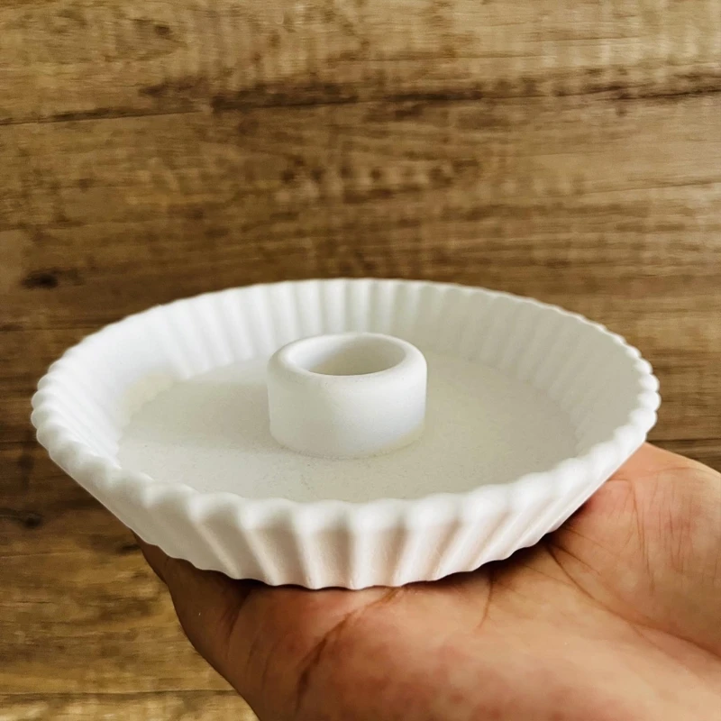 Полосатая тарелка в форме подсвечника форма для принадлежности ювелирных