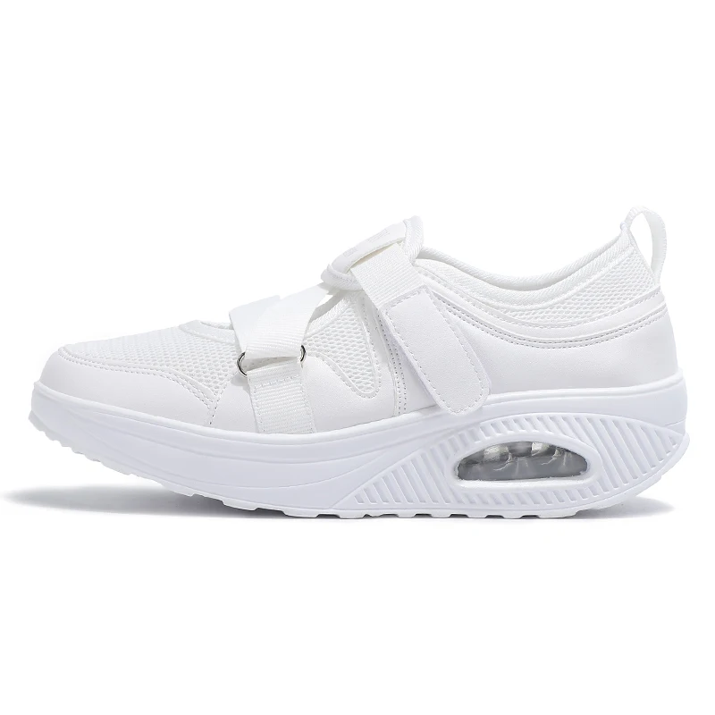 STRONGSHEN Rocking Shoes Mother Shoes Air Cushion Sole Fashion Casual All-match Non-slip Wear-resistant Women's Shoes