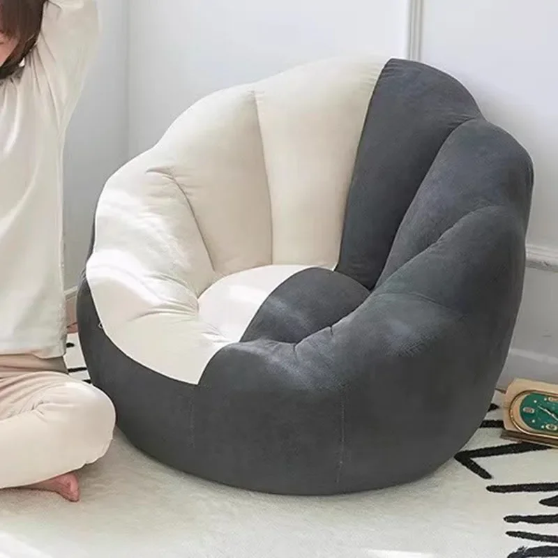 Изогнутый диван-мешок розовый ленивый внешний сидячий удобная откидная мебель Puf