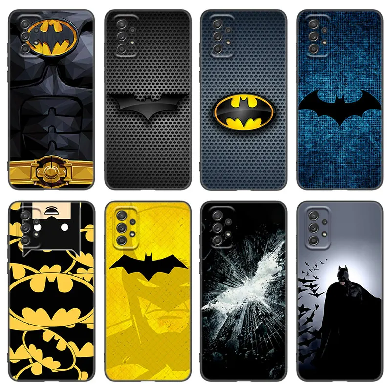 Чехол с логотипом Bat-man для Samsung Galaxy A13 A22 A32 4G A53 A73 5G A21 A30 A50 A52 S A12 A23 A31 A33 A51 A70 A71 A72