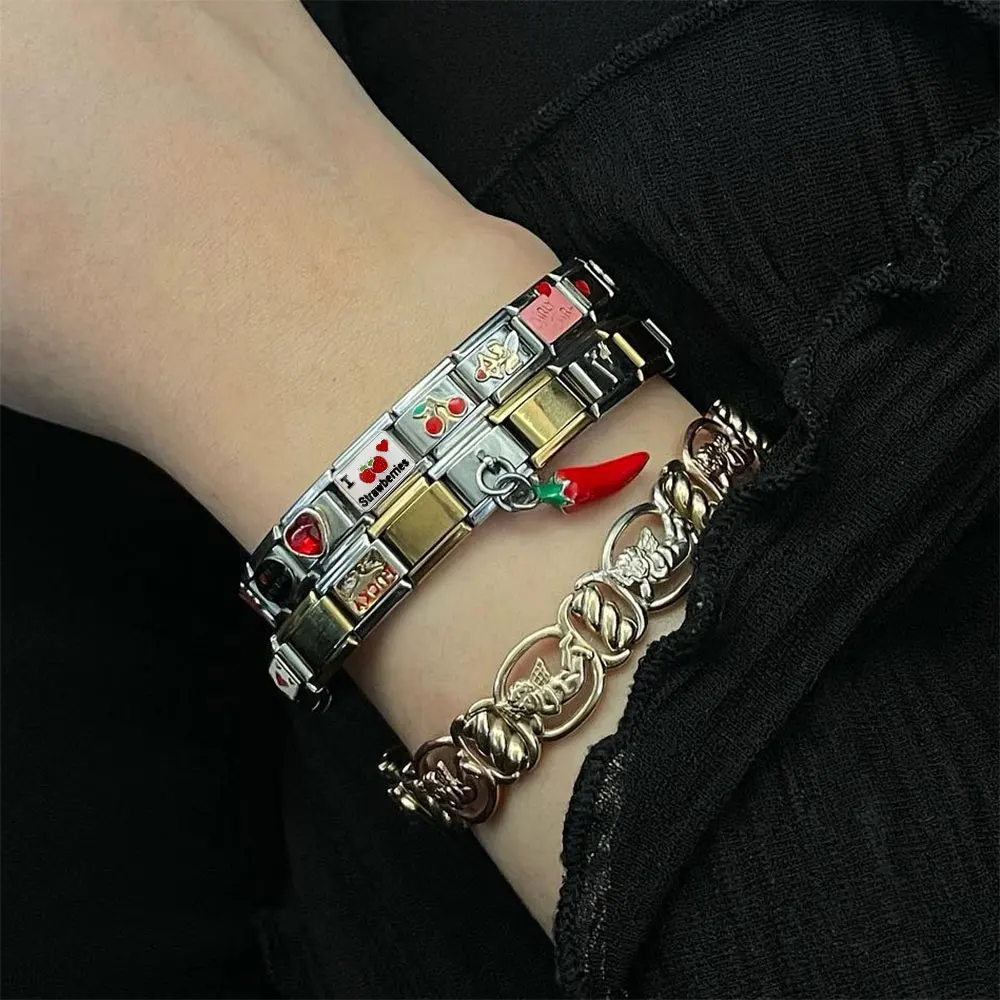 Semkeiyee милый фруктовый вишня клубника чили виноград итальянские подвески