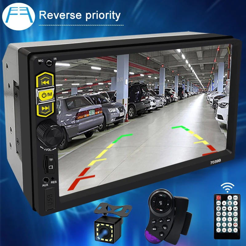 

Universal 2 Din 7" Touch Screen Car Multimedia Player Car Radio Car Stereo MP5 MP3 Player With Bluetooth FM/USB/AUX