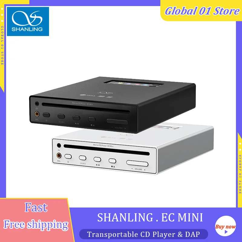 SHANLING EC MINI CD-плеер Hi-Fi качество Bluetooth ЦАП AMP Hi-Res Audio 2 *ESS ES9219 Ricore RT6863 чипы 3 5 4 мм RCA