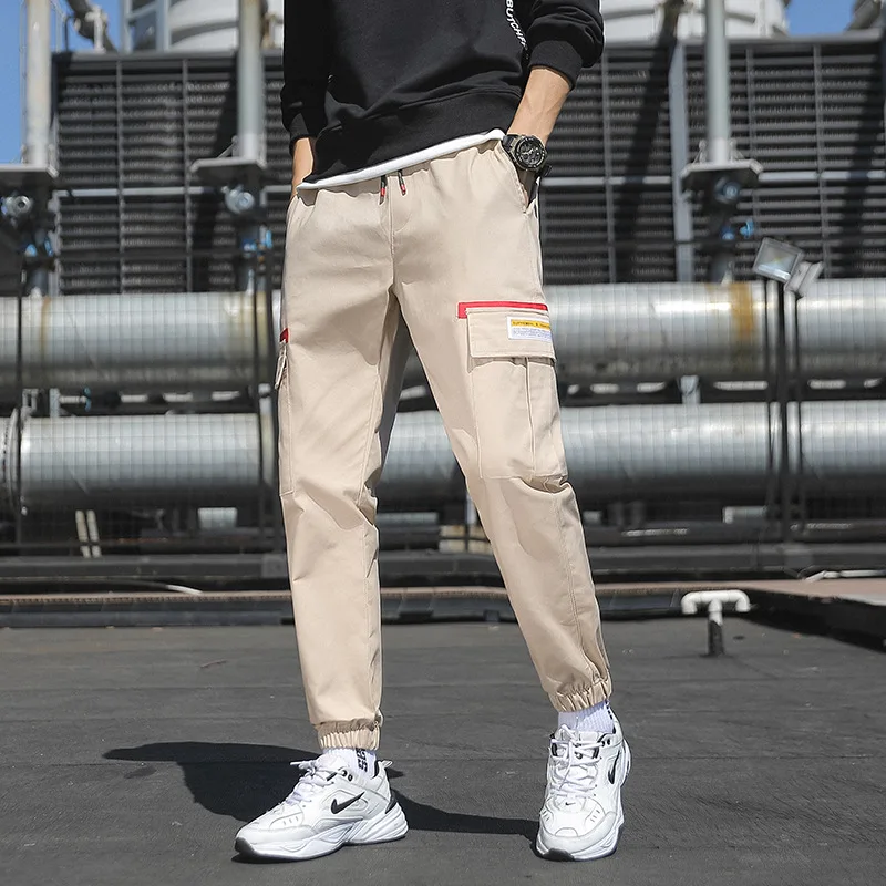 

Men's Pants Summer Thin Section Loose Beam Feet All-match Overalls Running Sports Casual Pants Sweatpants Cargo Pants Men