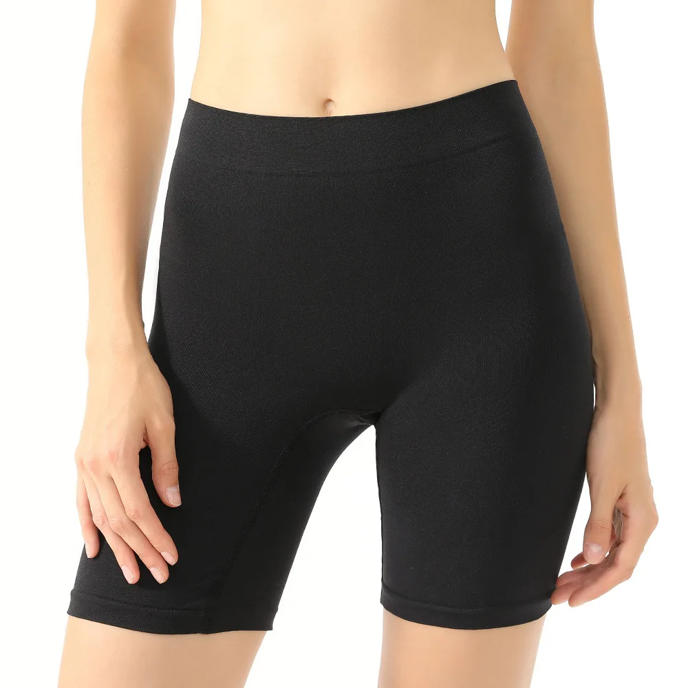 Lady's safety pants were comfortable and tight,with high flat waist and lifting buttocks Safety Shorts Pants