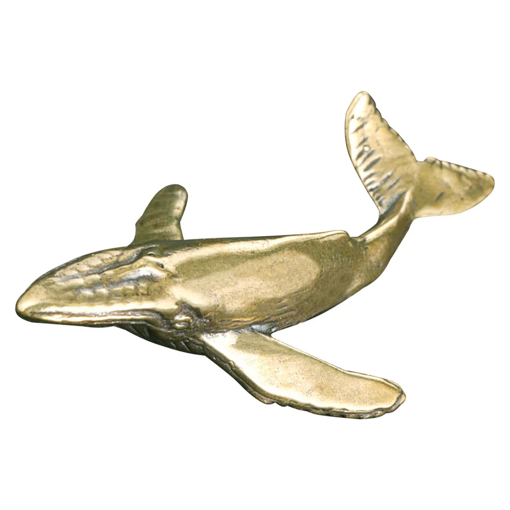 

Whale Figurine Animal Statue Sculptureteacement Concrete Molds Figurines Ornament Miniaturechinese Decor Wealth Brass Pet Copper