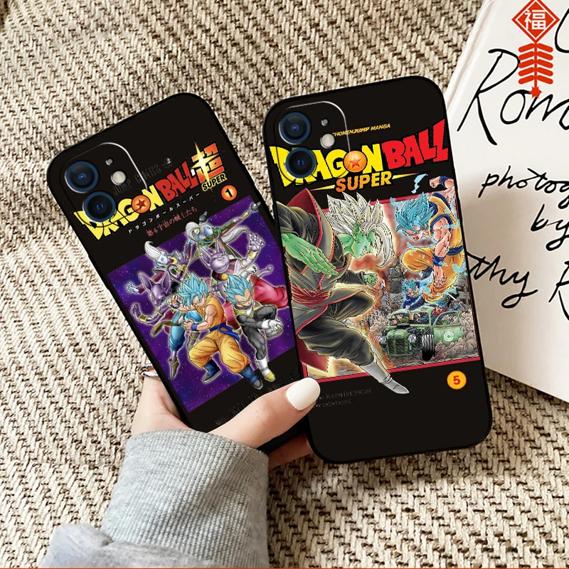 

Dragon Ball Anime Phone Case For Funda iPhone 13 12 11 Pro Max Mini X XR XS Max SE 2020 6 6s 7 8 Plus Liquid Silicon Celular