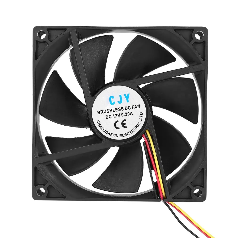 

1pc 12V 3-Pin 9cm 90 x 25mm 90mm CPU Heat Sinks Cooler Fan DC Cooling Fan 65 Cpu Processor Fans Heat Sink CFM High Quality