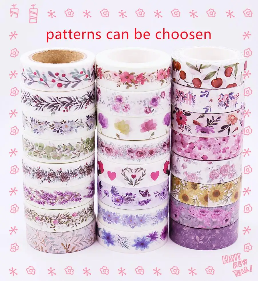 

30Pcs/Sell Washi Tape Japanese 1.5*10meter Kawaii Scrapbooking Tools Masking Tape Photo Album Diy Decorative Tapes