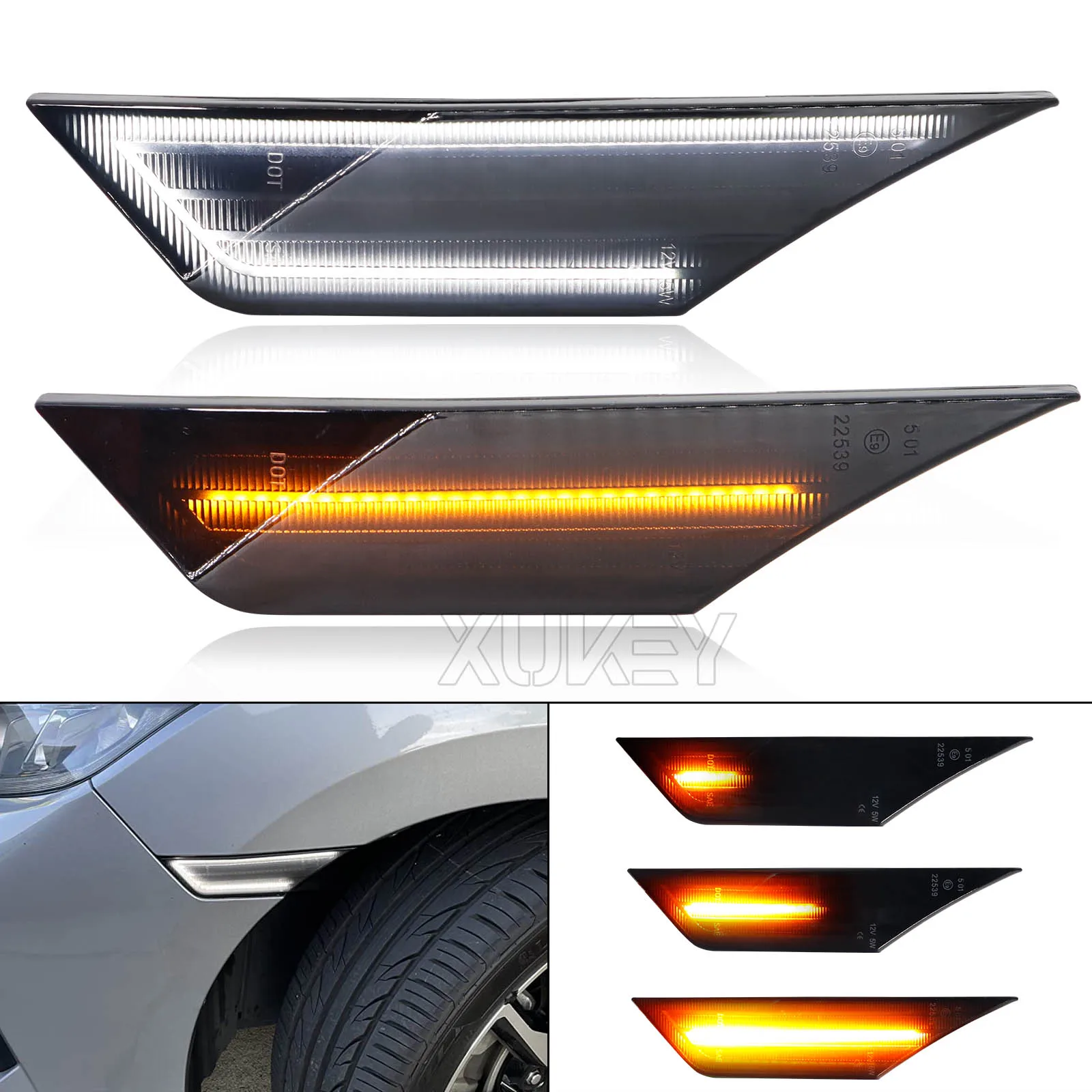 2 шт. фонарь поворота для Honda Civic 10 поколения