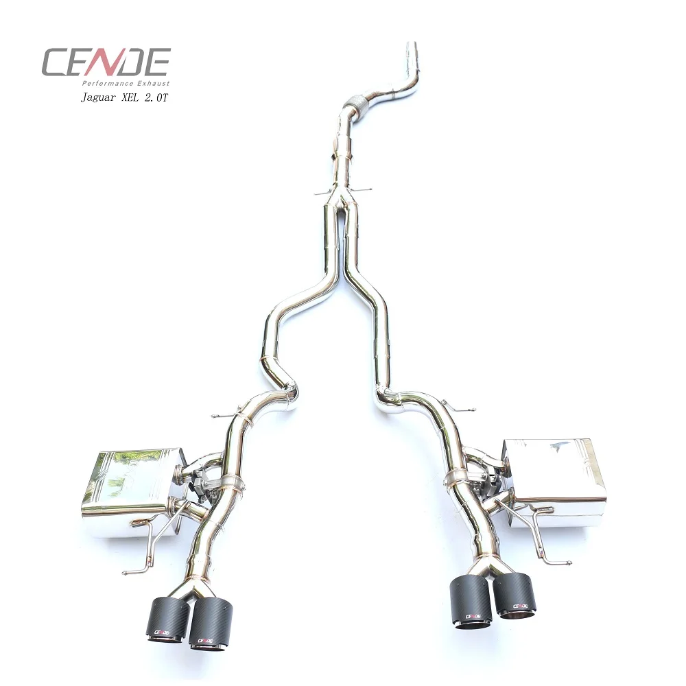 

Прямая выхлопная труба из нержавеющей стали 304 углеродного волокна для Jaguar XE XF 2012-2019