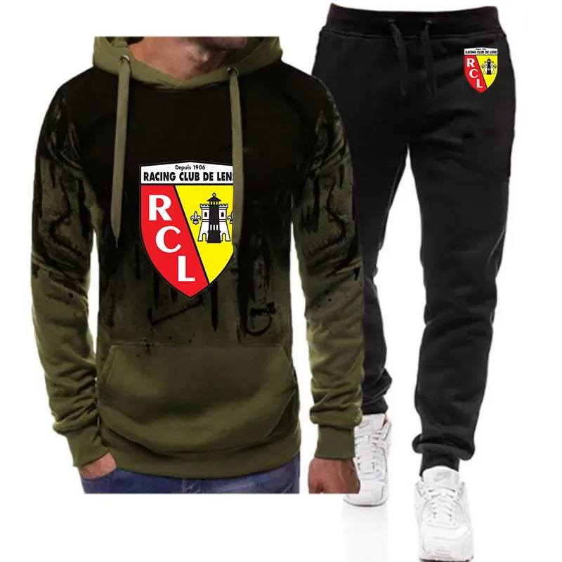 

New Men's Fall 2-Piece Hoodie Sweatshirt and Sweatpants High Quality Men's Everyday Casual Sports Hoodie Sportswear