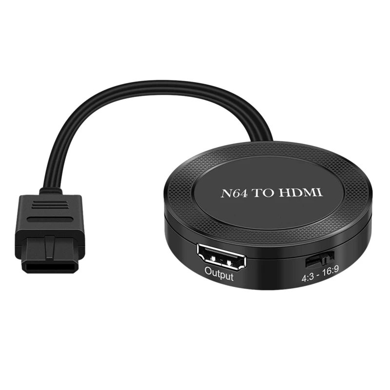

Адаптер-конвертер NEW-N64 в HDMI-совместимый кабель N64 поддерживает преобразователь 16:9/4:3