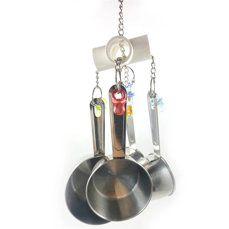 Игрушки для попугаев из нержавеющей стали 4 горшка искусственные большие игрушки