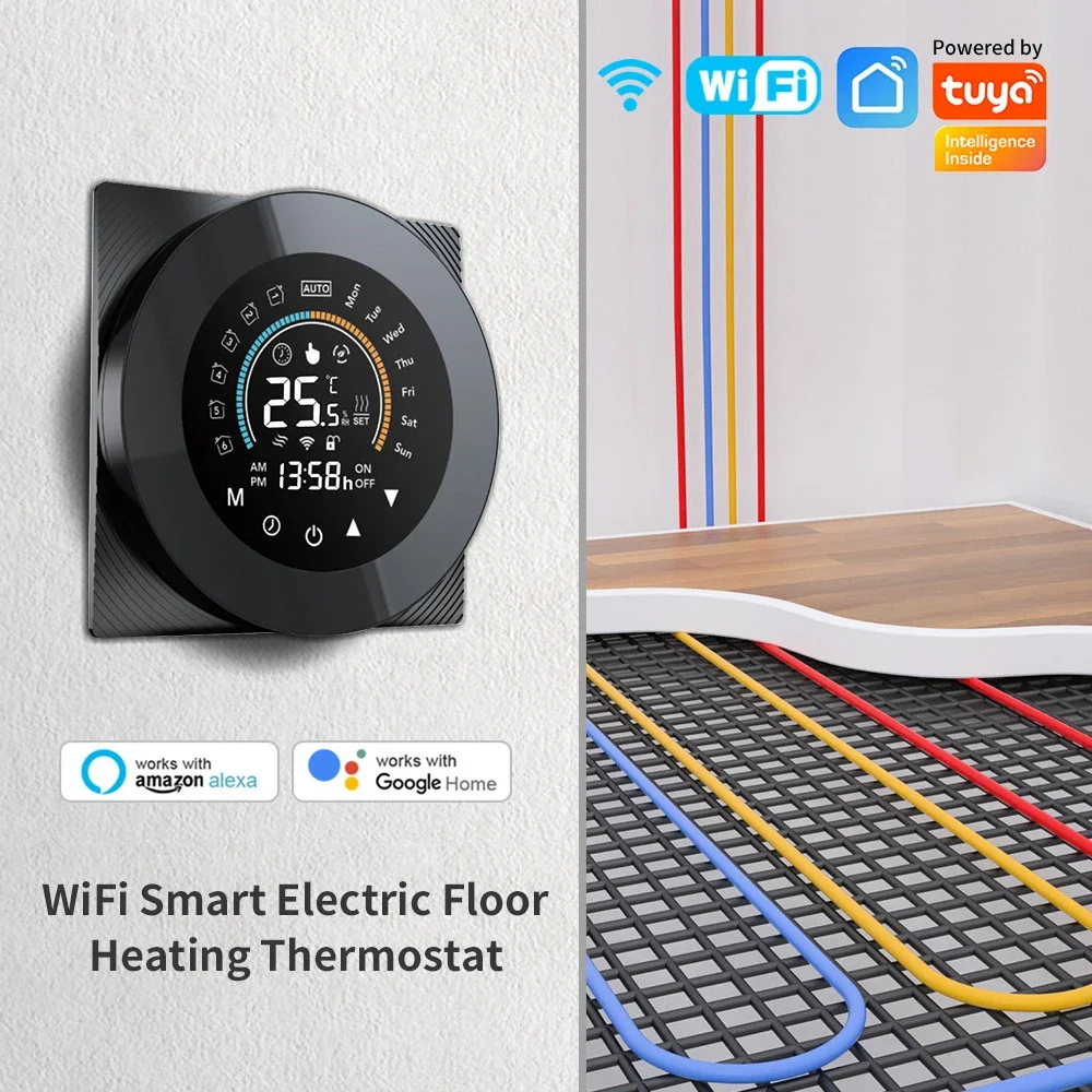 

Tuya Smart Life Wi-Fi термостат для котлов и теплого пола