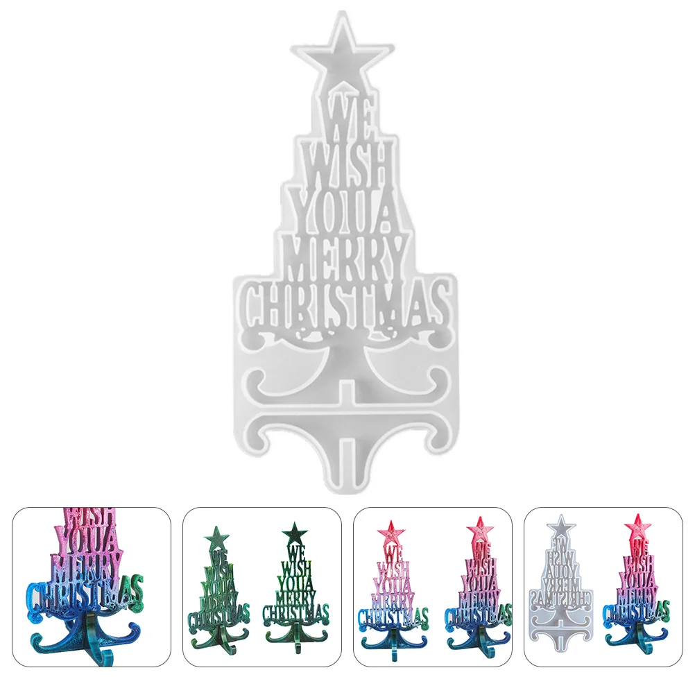 

Christmas Tree Resin Molds DIY Merry Christmas Casting Epoxy for DIY Crafts Xmas Table Ornament Decoration