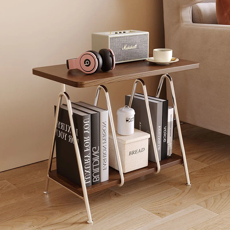 

A few shelves on the side of the sofa modern and simple book storage racks living area and small coffee tables small table