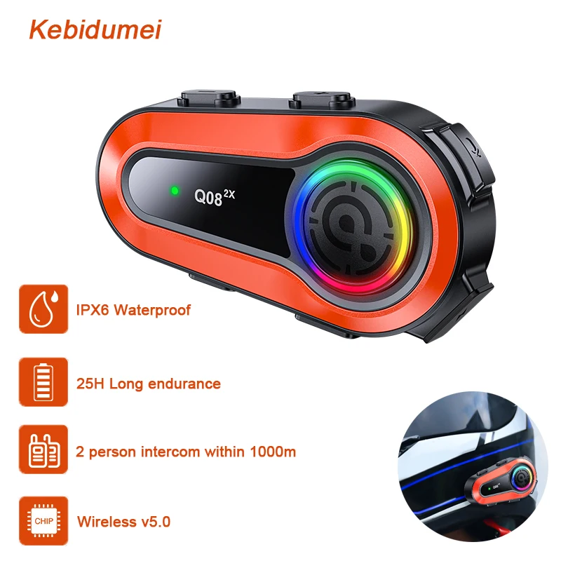 

Bluetooth-гарнитура для мотоциклетного шлема, BT 5,0