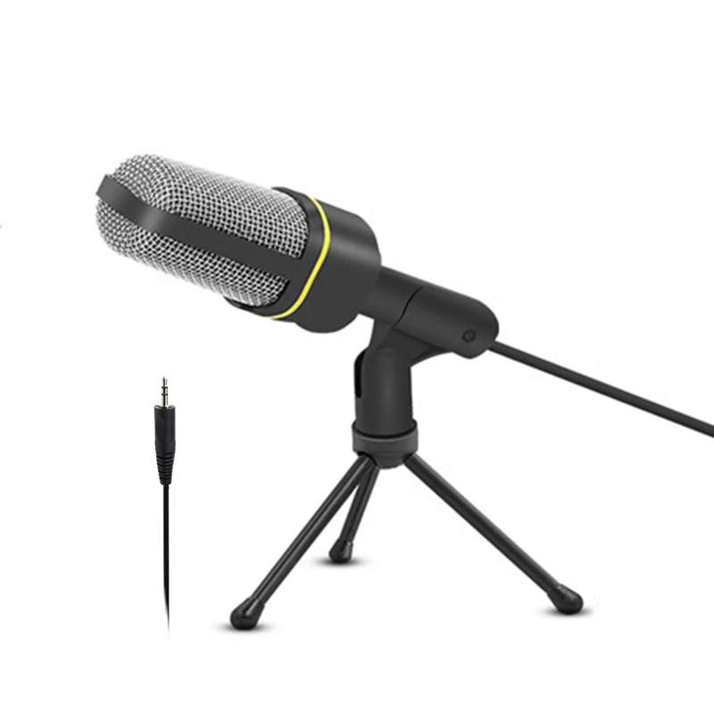 

Professional SF-920 Condenser 3.5mm Wired Studio Capacitive Plug And Play Microphone For Computer With Tripod Stand