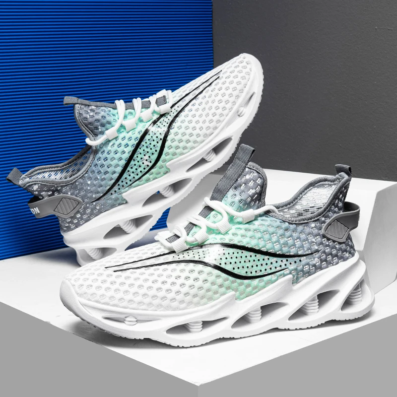 Мужские кроссовки для бега дышащая Спортивная повседневная обувь Нескользящие