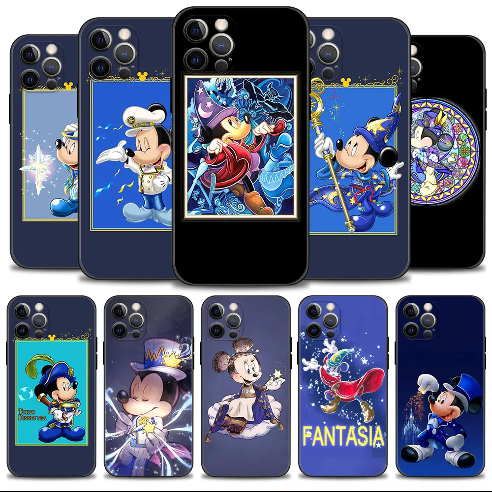 

Disney Mickey Minnie Fantastic Magic Phone Case For Apple iPhone 14 13 12 11 Pro Max 13 12 Mini XS Max XR X 7 8 6 6S Plus Cover