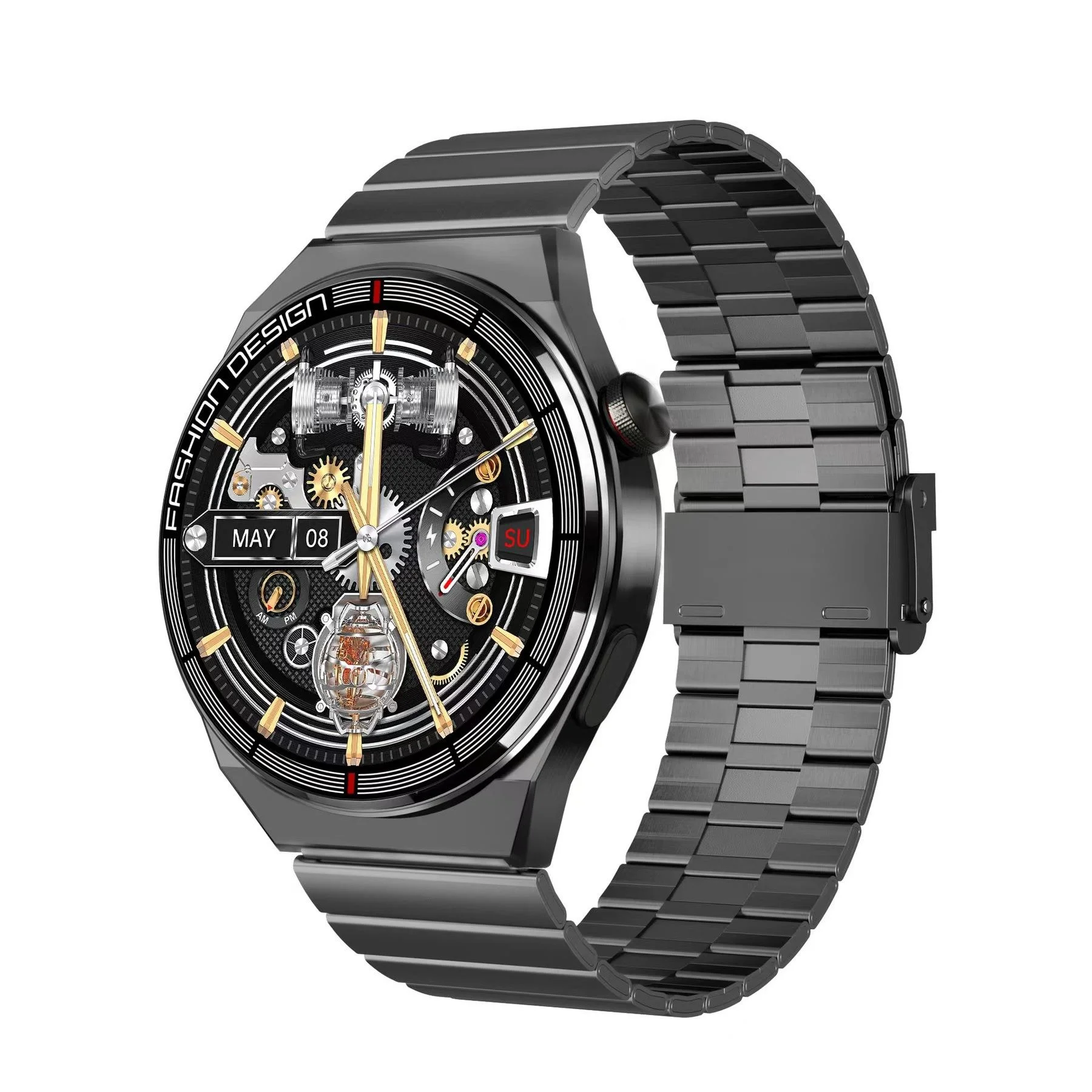 

New H4 MAX Smart Watch Men HD Big Screen Bluetooth Call Blood Pressure Heart Rate Wireless Charging NFC Fitness Sport Smartwatch