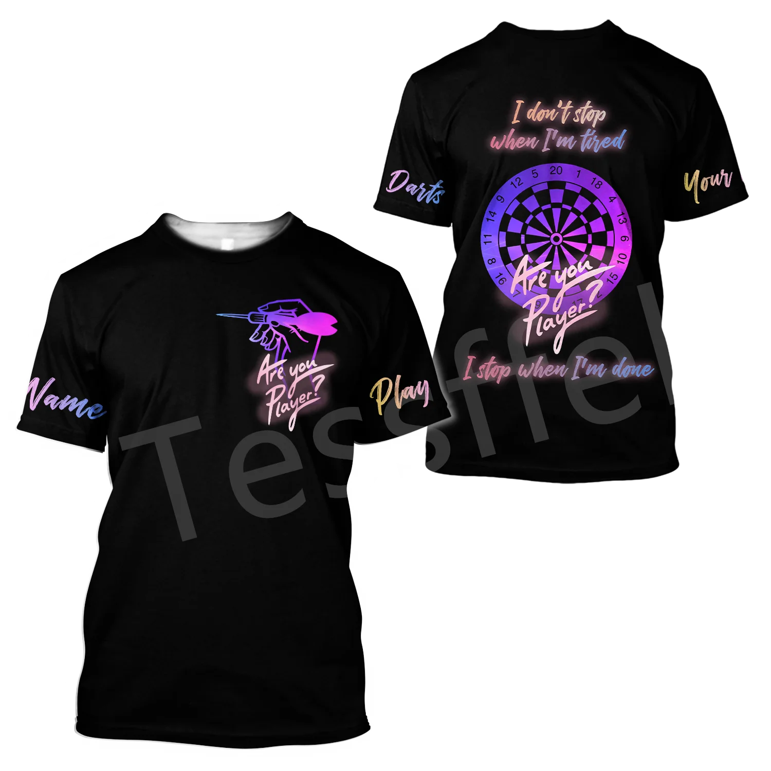 

Tessffel NewFashion Sports Darts Beer Club Games Tattoo Summer Harajuku T-Shirts Unisex Top O-Neck Short Sleeve Drop Shipping X1