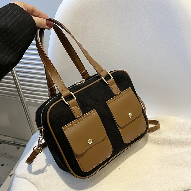 

2023 зимние роскошные женские маленькие сумки через плечо из искусственной кожи с короткими ручками, кошельки на плечо и сумочка, Повседневна...