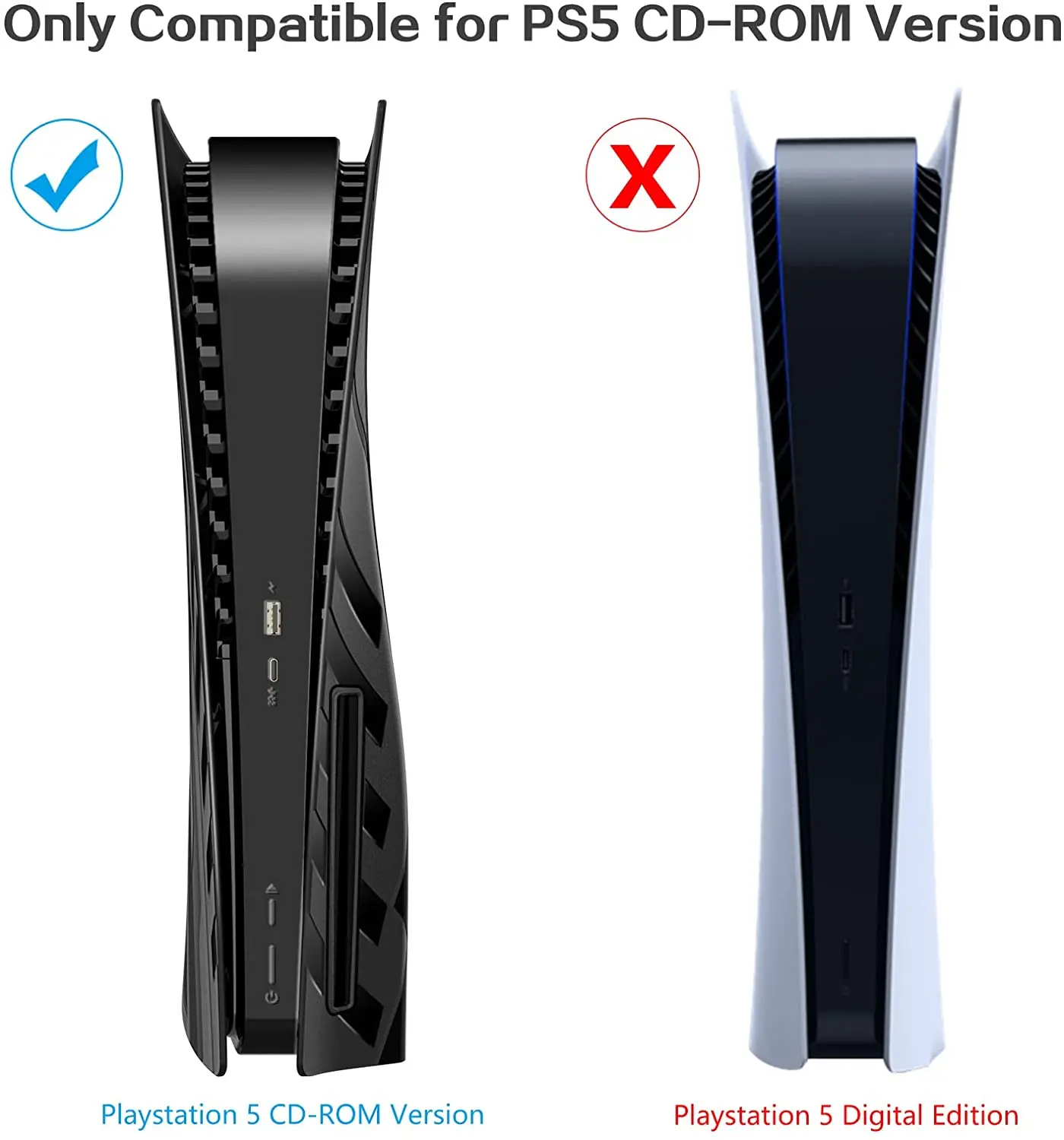 Пластины HEYSTOP PS5 для аксессуаров жесткий ударопрочный чехол защитные панели