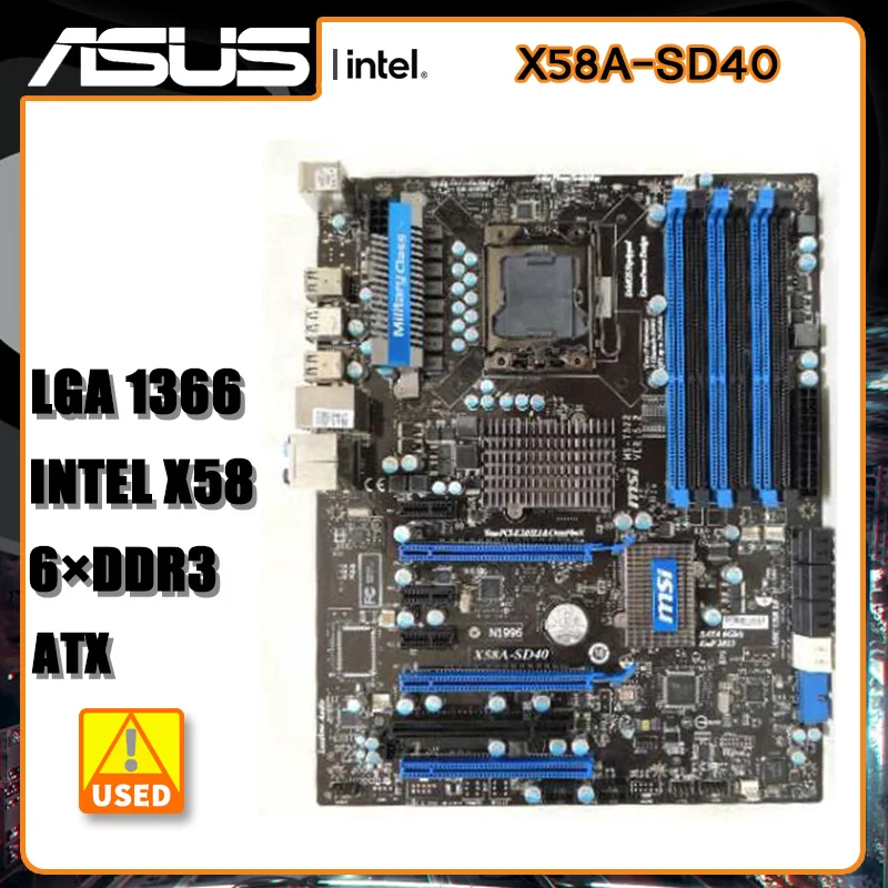 

Материнская плата MSI X58A-SD40 LGA 1366 DDR3 USB3.0 PCI-E X16 UEFI BIOS ATX Core i7 процессоры