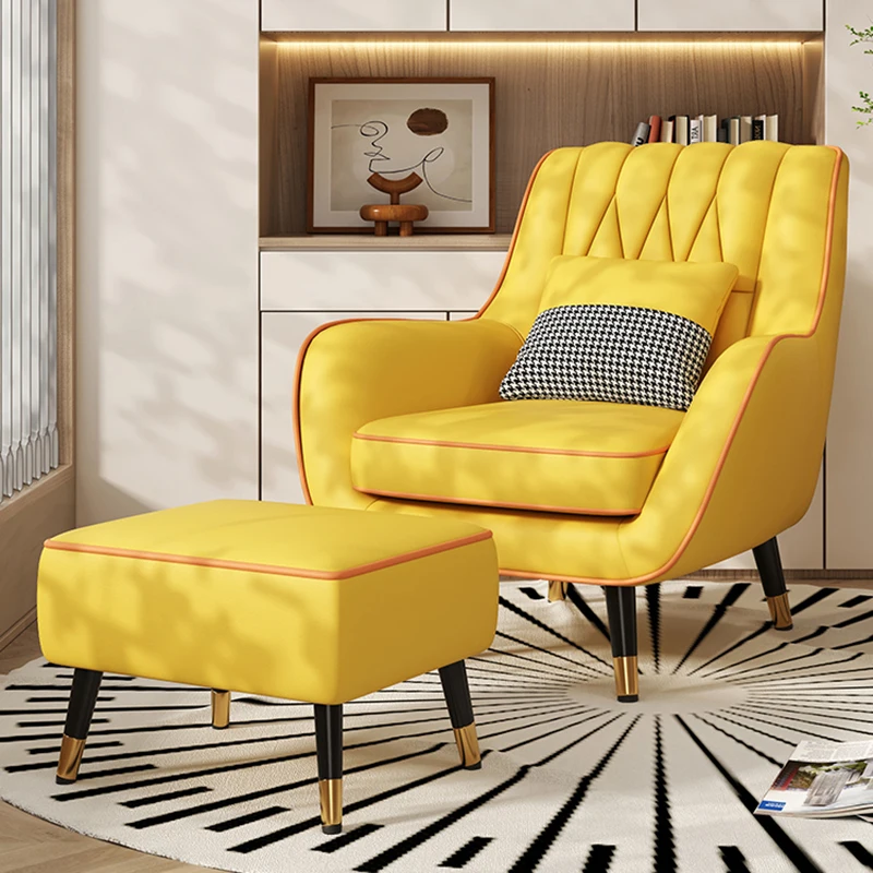 

Garden Accent Chair Makeup Arm Bedroom Sofa Luxury Nordic Design Recliner Chair Vanity Chaise Lounges Living Room FurnitureLJYXP