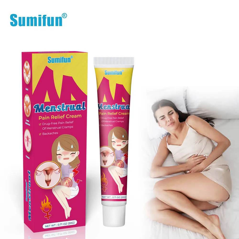 

Sumifun Women Menstrual Pain Relief Cream Dysmenorrhea Treatment Medical Ointment Warm Palace Health Care Warm Paste